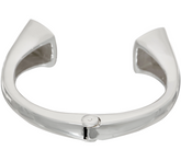 RLM White Bronze Trumpet Hinged Cuff, Small: 6-3/4"